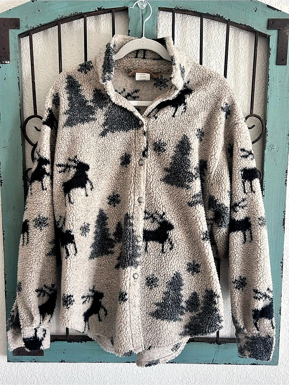Painted Pony Printed Cotton Teddy Jacket Size Medium